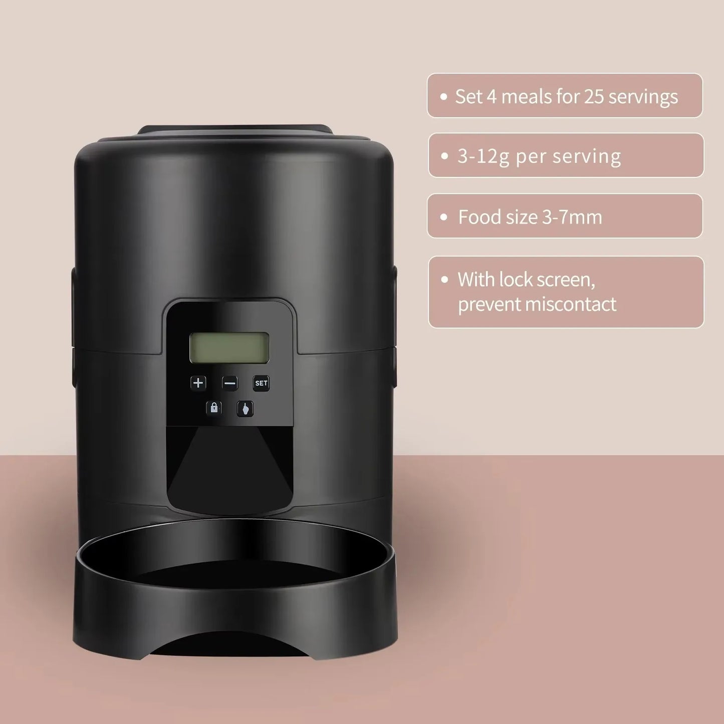 Smart Pet Feeder (2L) – WiFi + Button Control | Free Pet Brush Gift Inside 🎁 Free Delivery