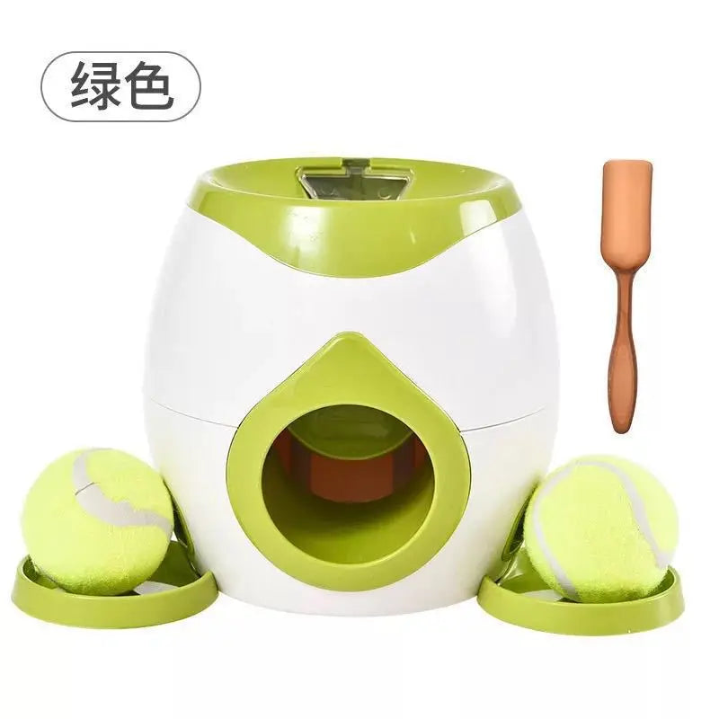 Automatic Dog Ball Launcher & Treat Dispenser – Smart Training Toy for Active Pets