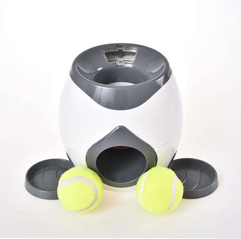 Automatic Dog Ball Launcher & Treat Dispenser – Smart Training Toy for Active Pets