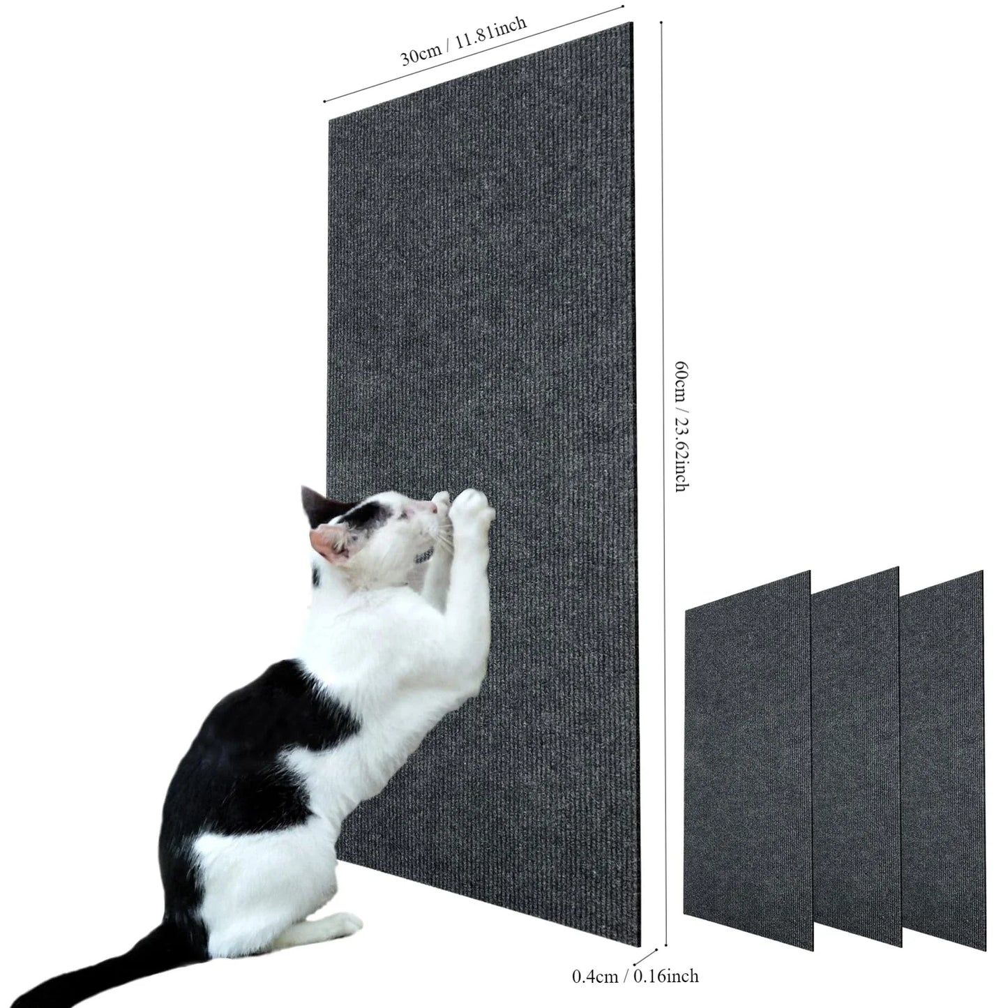 Cat Scratch Mat | Self-Adhesive, Trimmable & Durable Carpet Pad for Cats